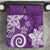 Polynesia Bedding Set Purple Tribal Turtle Floral Pattern