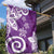 Polynesia Garden Flag Purple Tribal Turtle Floral Pattern