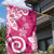 Polynesia Garden Flag Pink Tribal Turtle Floral Pattern