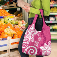 Polynesia Grocery Bag Pink Tribal Turtle Floral Pattern LT05 - Polynesian Pride