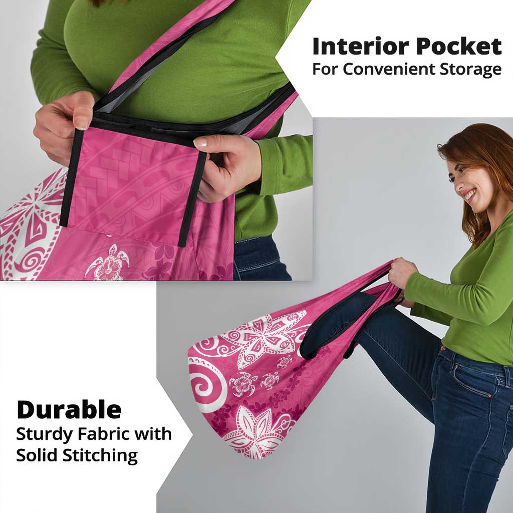 Polynesia Grocery Bag Pink Tribal Turtle Floral Pattern LT05 - Polynesian Pride