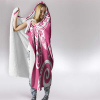 Polynesia Hooded Blanket Pink Tribal Turtle Floral Pattern LT05 - Polynesian Pride