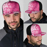 Polynesia Mesh Trucker Cap Pink Tribal Turtle Floral Pattern - Polynesian Pride