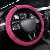 Polynesia Steering Wheel Cover Pink Tribal Turtle Floral Pattern LT05 Universal Fit Pink - Polynesian Pride