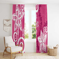 Polynesia Window Curtain Pink Tribal Turtle Floral Pattern LT05 - Polynesian Pride