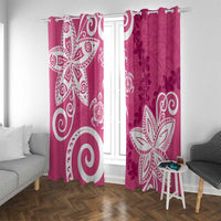 Polynesia Window Curtain Pink Tribal Turtle Floral Pattern LT05 With Grommets Pink - Polynesian Pride
