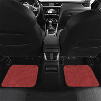 Polynesia Car Mats Red Tribal Turtle Floral Pattern LT05 Set 2pcs - Back Red - Polynesian Pride