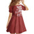 Polynesia Family Matching Off Shoulder Maxi Dress and Hawaiian Shirt Red Tribal Turtle Floral Pattern