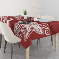 Polynesia Tablecloth Red Tribal Turtle Floral Pattern LT05 - Polynesian Pride