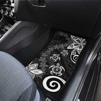 Polynesia Car Mats Black Tribal Turtle Floral Pattern LT05 - Polynesian Pride