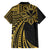 Hawaii And Philippines Family Matching Puletasi and Hawaiian Shirt Kanaka Maoli With Tribal Sun Together Gold