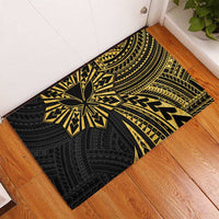 Hawaii And Philippines Rubber Doormat Kanaka Maoli With Tribal Sun Together Gold