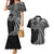 Hawaii And Philippines Couples Matching Mermaid Dress and Hawaiian Shirt Kanaka Maoli With Tribal Sun Together Black