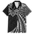 Hawaii And Philippines Family Matching Long Sleeve Bodycon Dress and Hawaiian Shirt Kanaka Maoli With Tribal Sun Together Black