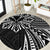 Hawaii And Philippines Round Carpet Kanaka Maoli With Tribal Sun Together Black