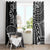 Hawaii And Philippines Window Curtain Kanaka Maoli With Tribal Sun Together Black