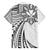 Hawaii And Philippines Family Matching Short Sleeve Bodycon Dress and Hawaiian Shirt Kanaka Maoli With Tribal Sun Together White