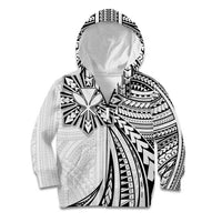 Hawaii And Philippines Kid Hoodie Kanaka Maoli With Tribal Sun Together White