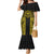 Hawaii And Philippines Together Family Matching Mermaid Dress and Hawaiian Shirt Polynesian Pattern With Filipino Barong Gold