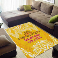 Anastasis College Area Rug Tonga Ngatu Pattern - Polynesian Pride