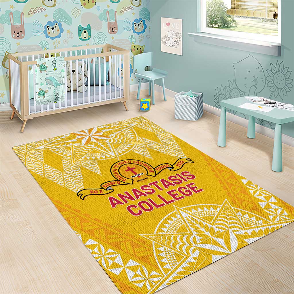 Anastasis College Area Rug Tonga Ngatu Pattern - Polynesian Pride