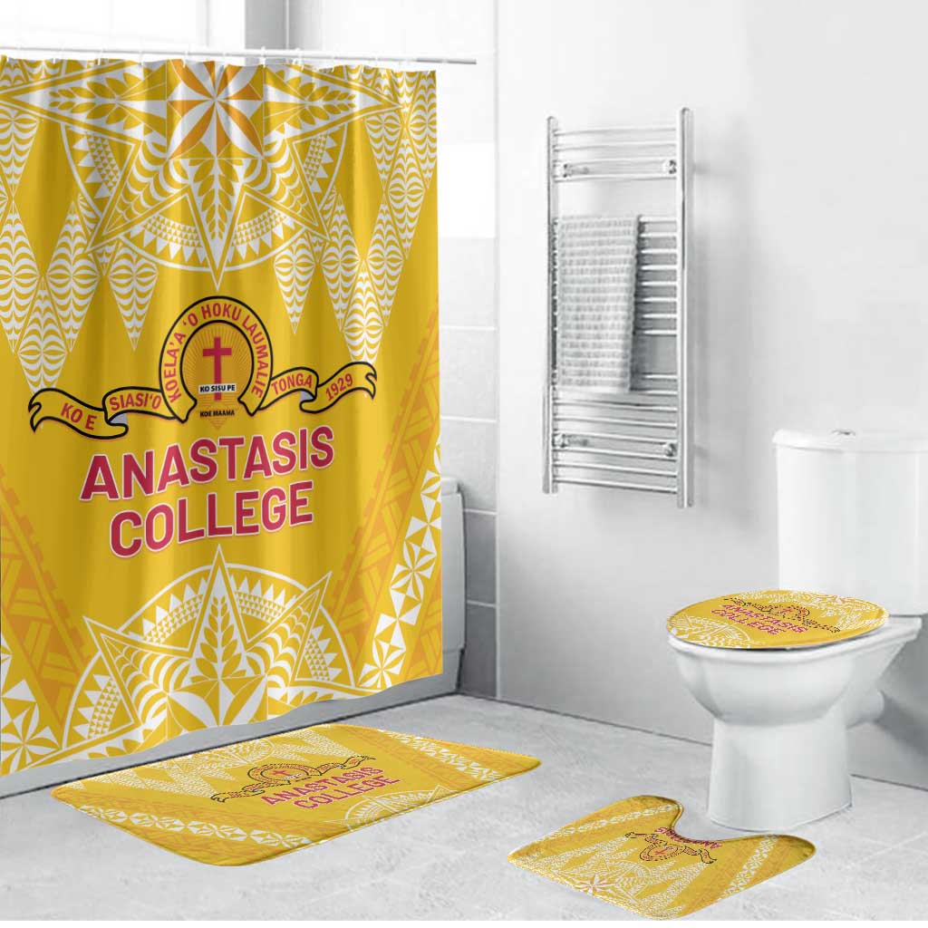 Anastasis College Bathroom Set Tonga Ngatu Pattern - Polynesian Pride