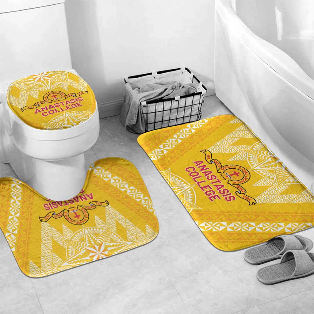 Anastasis College Bathroom Set Tonga Ngatu Pattern - Polynesian Pride