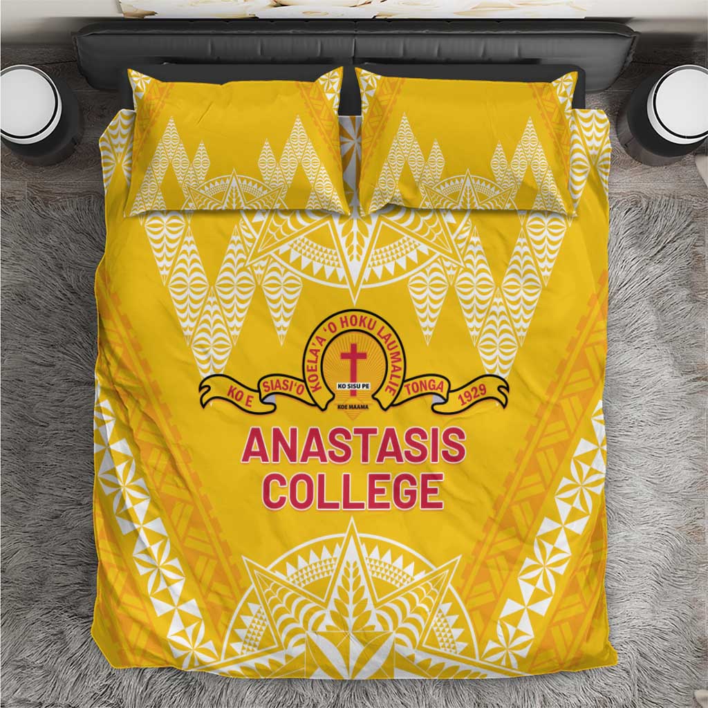 Anastasis College Bedding Set Tonga Ngatu Pattern - Polynesian Pride