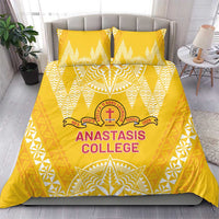 Anastasis College Bedding Set Tonga Ngatu Pattern - Polynesian Pride