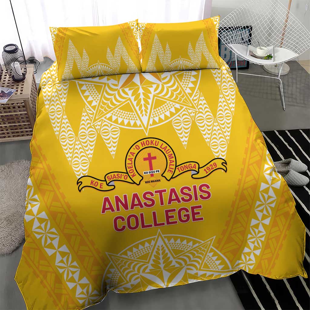 Anastasis College Bedding Set Tonga Ngatu Pattern - Polynesian Pride