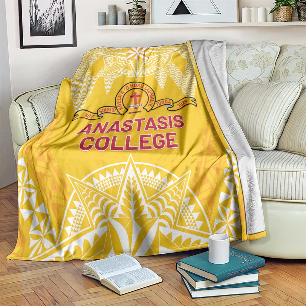 Anastasis College Blanket Tonga Ngatu Pattern - Polynesian Pride