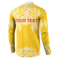 Personalised Anastasis College Button Sweatshirt Tonga Ngatu Pattern - Polynesian Pride