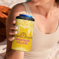 Personalised Anastasis College 4 in 1 Can Cooler Tumbler Tonga Ngatu Pattern LT05 - Polynesian Pride
