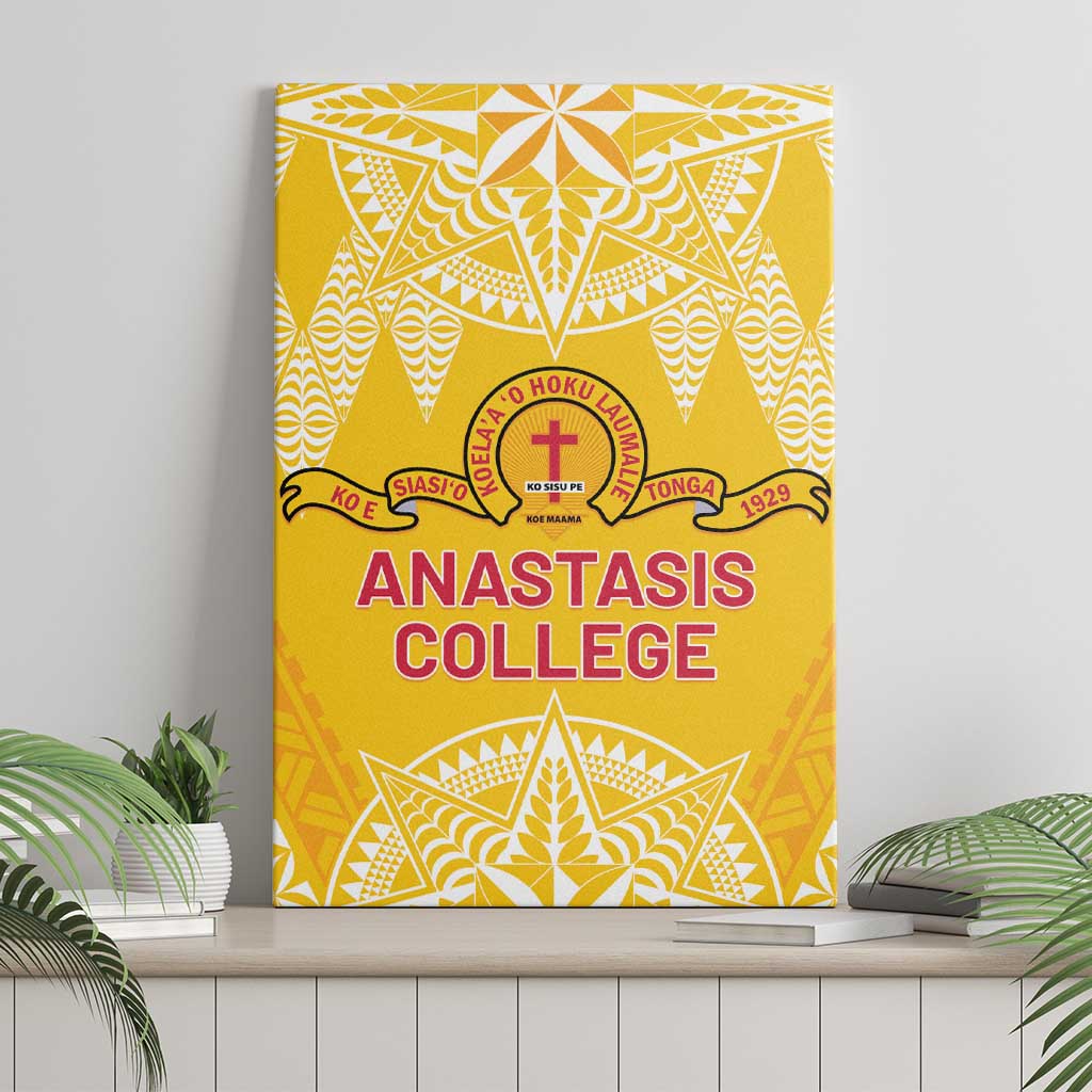 Anastasis College Canvas Wall Art Tonga Ngatu Pattern LT05 - Polynesian Pride