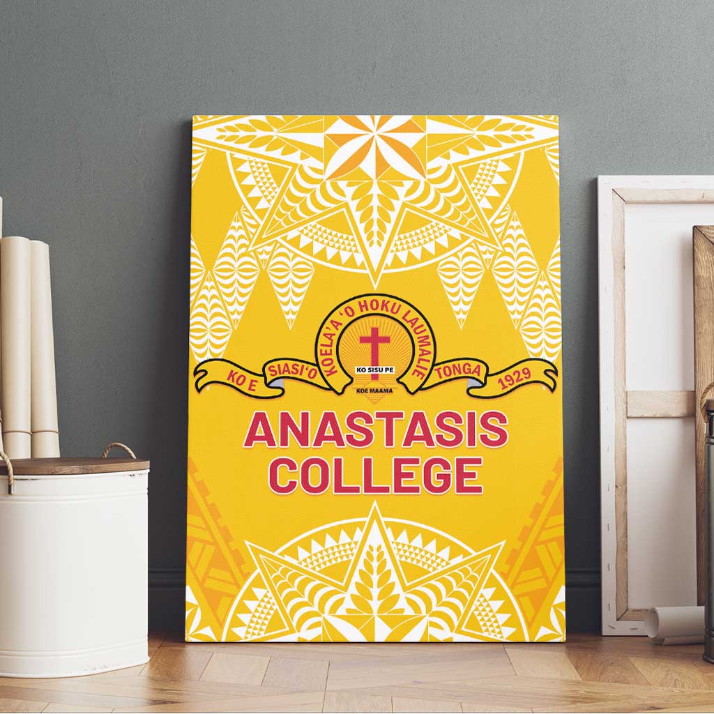 Anastasis College Canvas Wall Art Tonga Ngatu Pattern LT05 - Polynesian Pride
