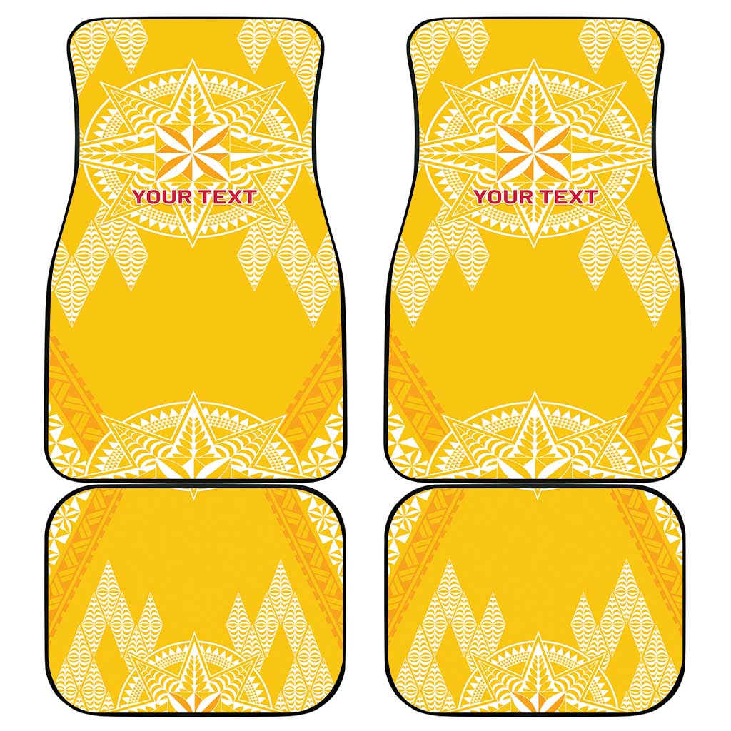 Personalised Anastasis College Car Mats Tonga Ngatu Pattern LT05 - Polynesian Pride