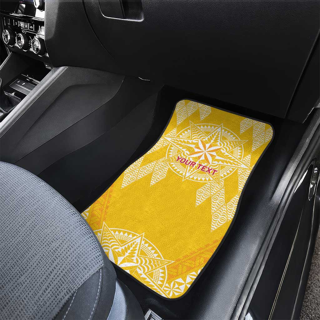 Personalised Anastasis College Car Mats Tonga Ngatu Pattern LT05 - Polynesian Pride