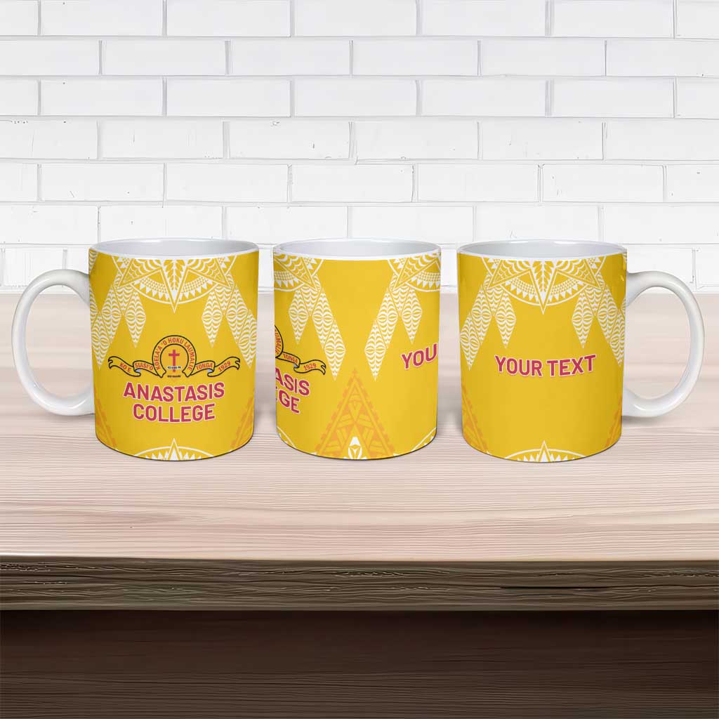 Personalised Anastasis College Ceramic Mug Tonga Ngatu Pattern LT05 - Polynesian Pride