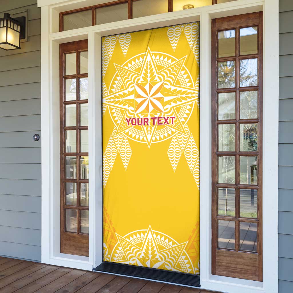 Personalised Anastasis College Door Cover Tonga Ngatu Pattern LT05 - Polynesian Pride