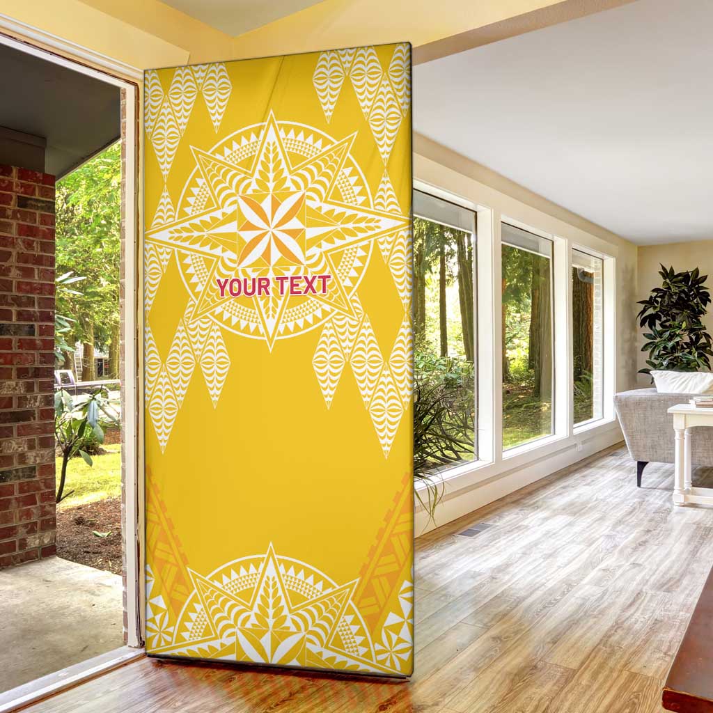 Personalised Anastasis College Door Cover Tonga Ngatu Pattern LT05 - Polynesian Pride