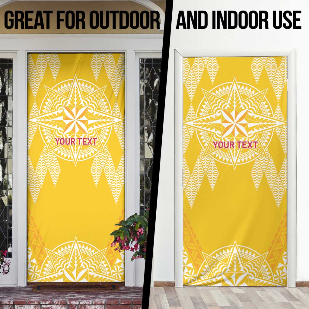 Personalised Anastasis College Door Cover Tonga Ngatu Pattern LT05 - Polynesian Pride