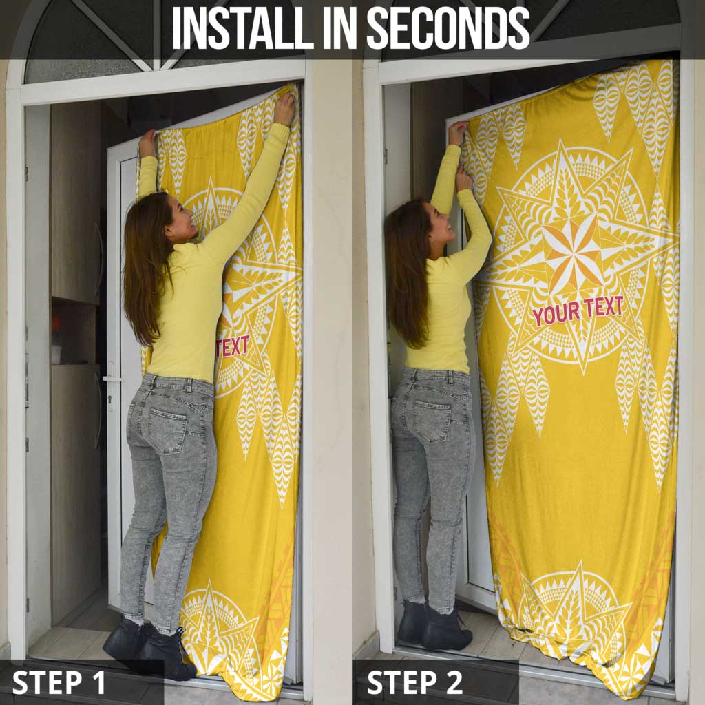 Personalised Anastasis College Door Cover Tonga Ngatu Pattern LT05 - Polynesian Pride