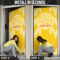 Personalised Anastasis College Door Cover Tonga Ngatu Pattern LT05 - Polynesian Pride