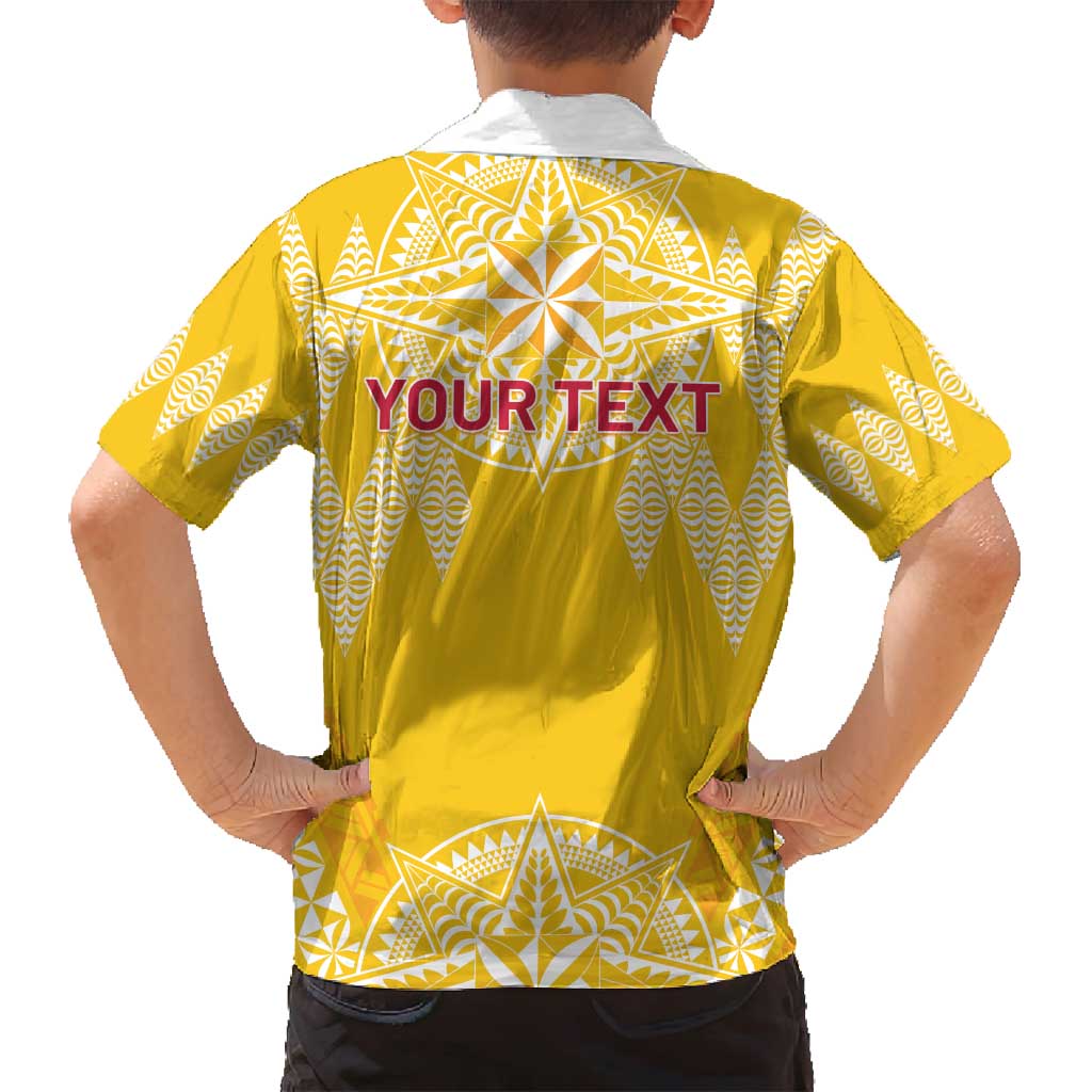 Personalised Anastasis College Family Matching Puletasi and Hawaiian Shirt Tonga Ngatu Pattern - Polynesian Pride