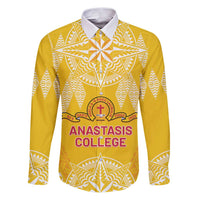 Personalised Anastasis College Family Matching Puletasi and Hawaiian Shirt Tonga Ngatu Pattern - Polynesian Pride