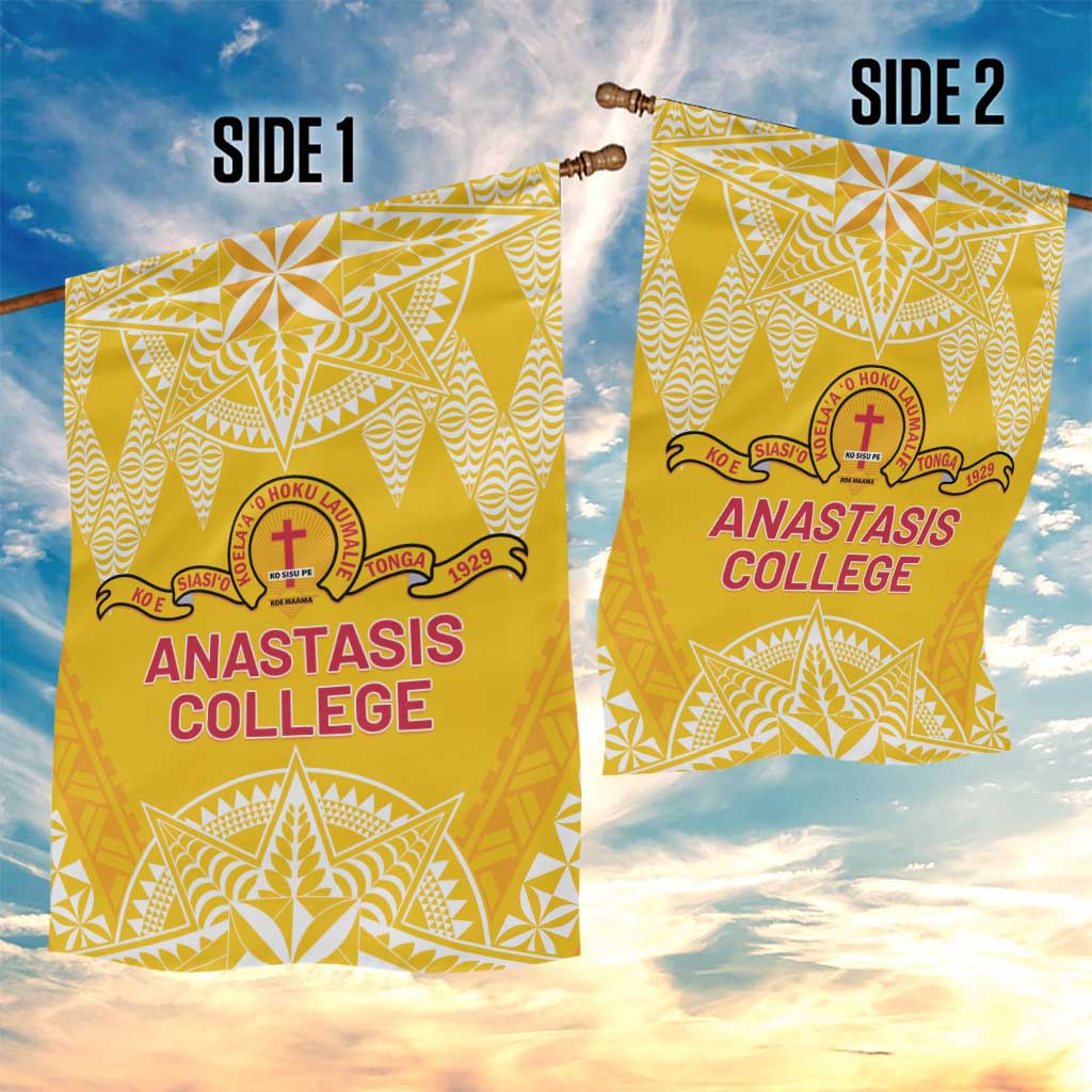 Anastasis College Garden Flag Tonga Ngatu Pattern - Polynesian Pride