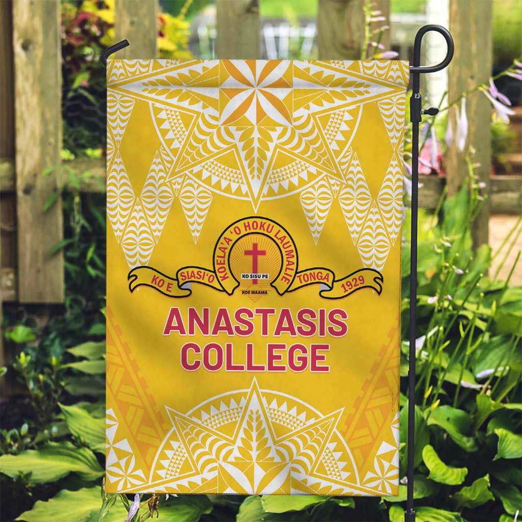 Anastasis College Garden Flag Tonga Ngatu Pattern - Polynesian Pride
