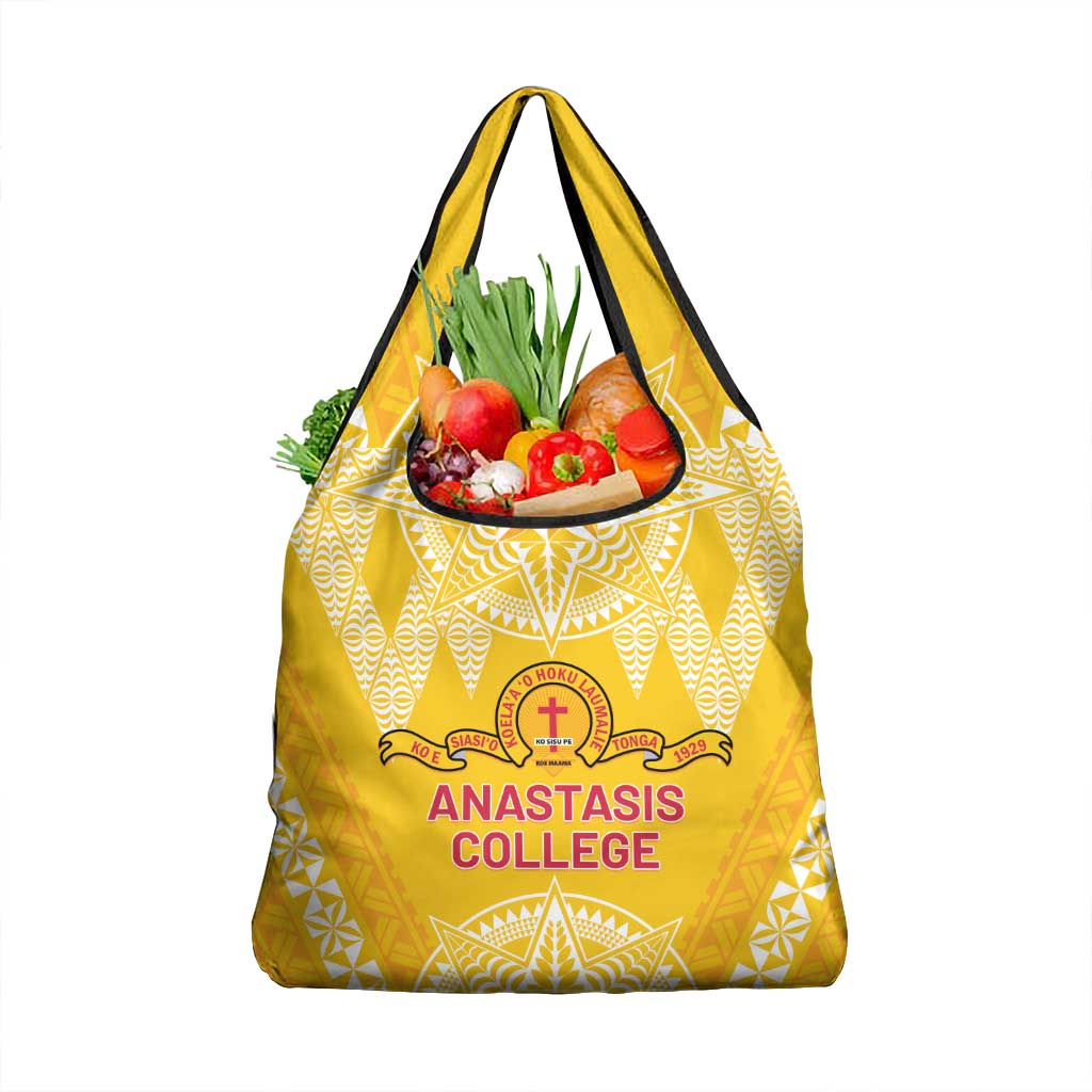 Anastasis College Grocery Bag Tonga Ngatu Pattern - Polynesian Pride
