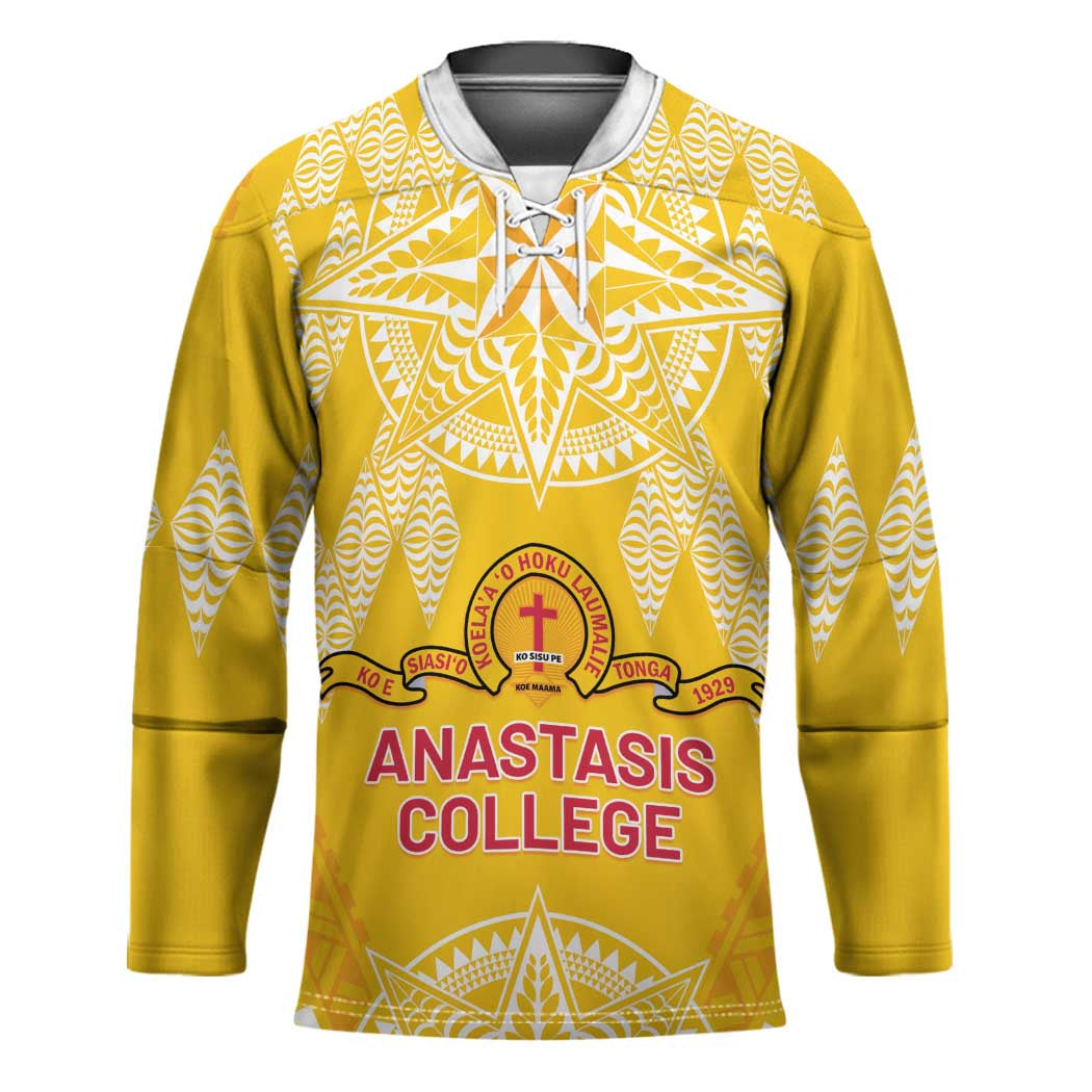 Personalised Anastasis College Hockey Jersey Tonga Ngatu Pattern - Polynesian Pride