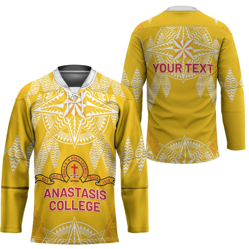 Personalised Anastasis College Hockey Jersey Tonga Ngatu Pattern - Polynesian Pride
